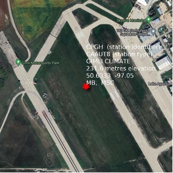 map at zoomlvl 1x1 kilometres for GIMLI CLIMATE