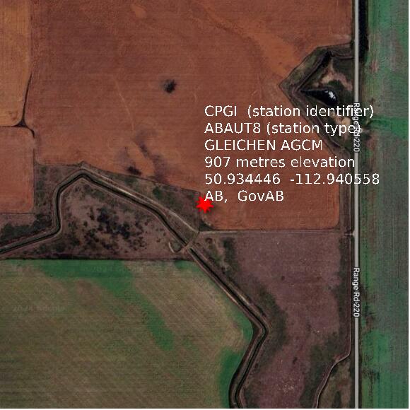 map at zoomlvl 1x1 kilometres for GLEICHEN AGCM