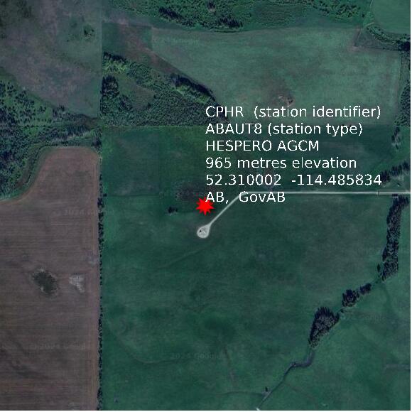 map at zoomlvl 1x1 kilometres for HESPERO AGCM