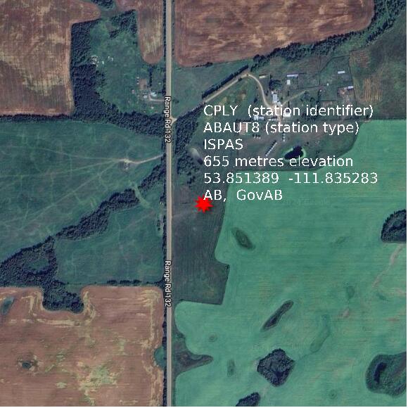 map at zoomlvl 1x1 kilometres for ISPAS