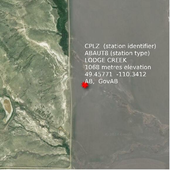 map at zoomlvl 1x1 kilometres for LODGE CREEK