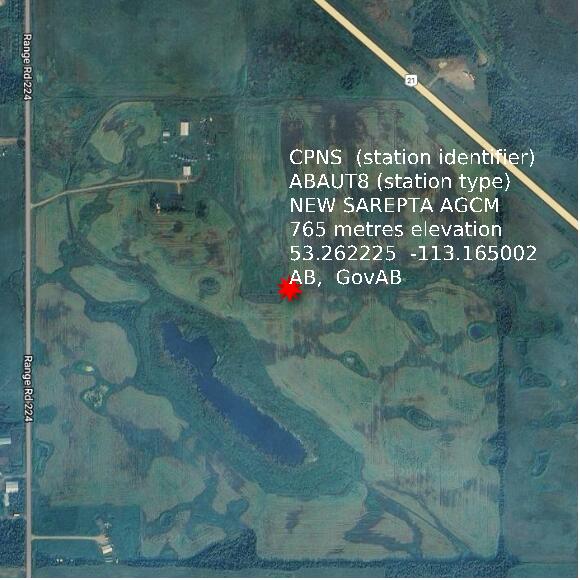 map at zoomlvl 1x1 kilometres for NEW SAREPTA AGCM