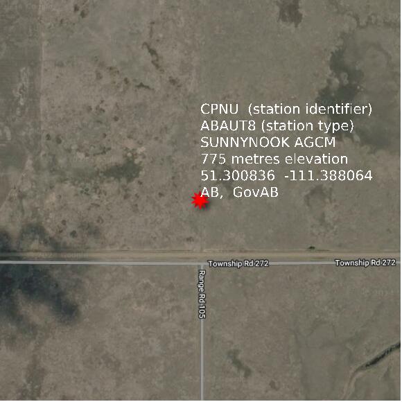 map at zoomlvl 1x1 kilometres for SUNNYNOOK AGCM