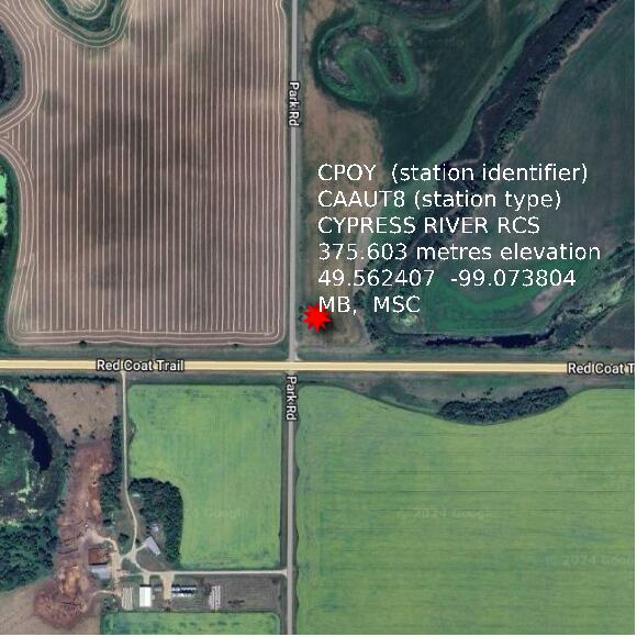 map at zoomlvl 1x1 kilometres for CYPRESS RIVER RCS