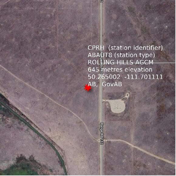 map at zoomlvl 1x1 kilometres for ROLLING HILLS AGCM
