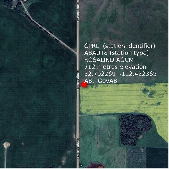 map at zoomlvl 1x1 kilometres for ROSALIND AGCM