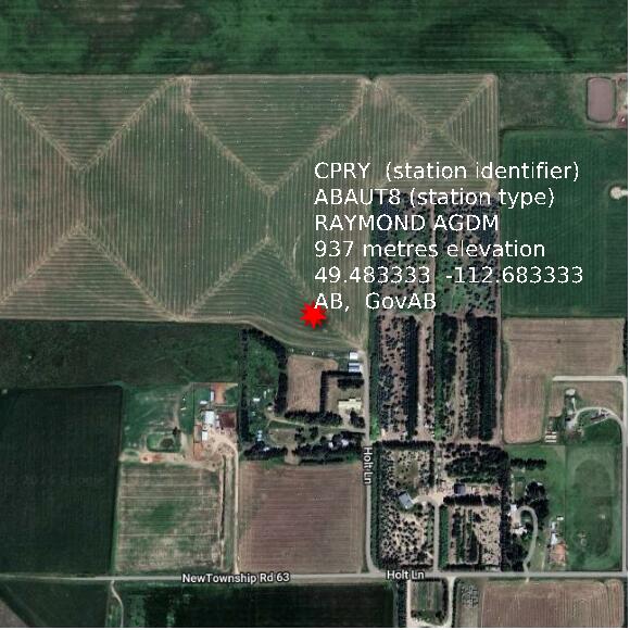 map at zoomlvl 1x1 kilometres for RAYMOND AGDM