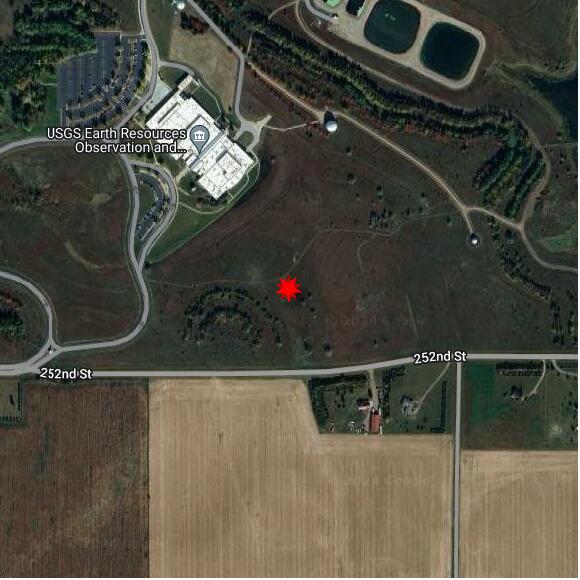 map at zoomlvl 1x1 kilometres for SIOUX FALLS CLIMATE