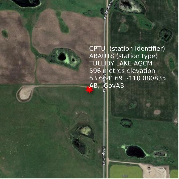 map at zoomlvl 1x1 kilometres for TULLIBY LAKE AGCM