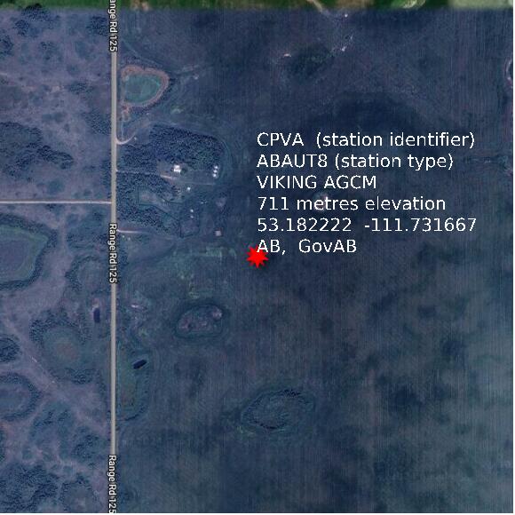map at zoomlvl 1x1 kilometres for VIKING AGCM