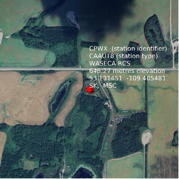 map at zoomlvl 1x1 kilometres for WASECA RCS