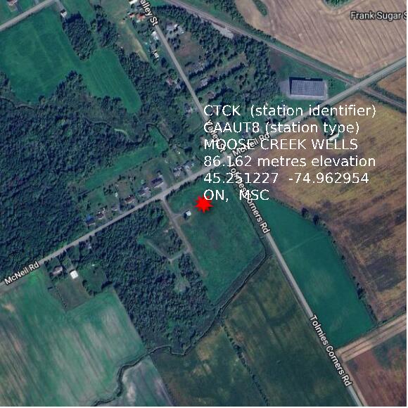 map at zoomlvl 1x1 kilometres for MOOSE CREEK WELLS