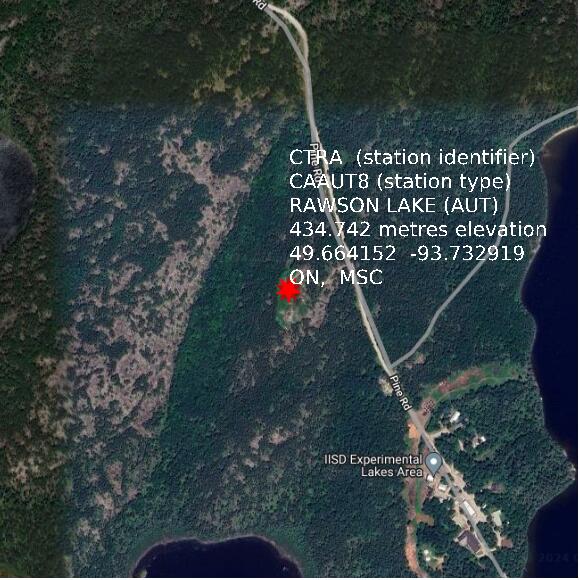 map at zoomlvl 1x1 kilometres for RAWSON LAKE (AUT)