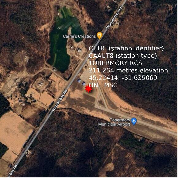 map at zoomlvl 1x1 kilometres for TOBERMORY RCS