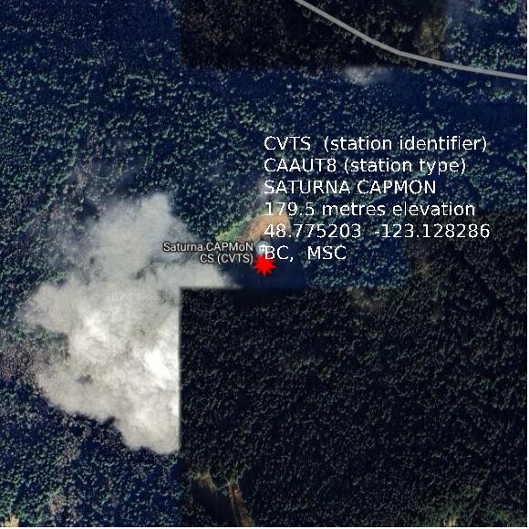 map at zoomlvl 1x1 kilometres for SATURNA CAPMON