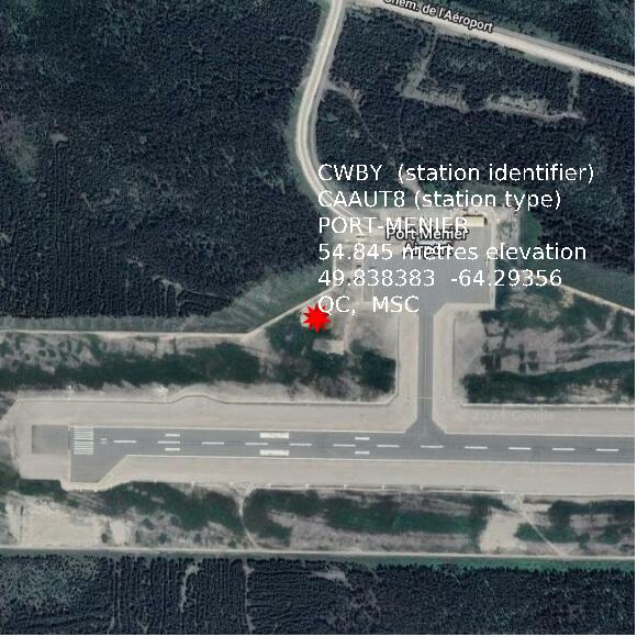 map at zoomlvl 1x1 kilometres for PORT-MENIER