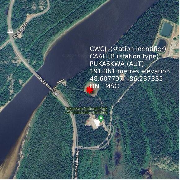 map at zoomlvl 1x1 kilometres for PUKASKWA (AUT)