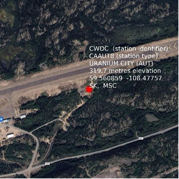 map at zoomlvl 1x1 kilometres for URANIUM CITY (AUT)