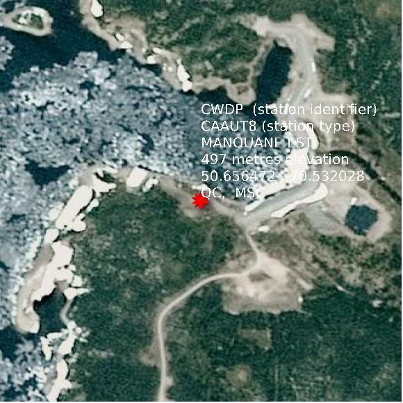 map at zoomlvl 1x1 kilometres for MANOUANE EST