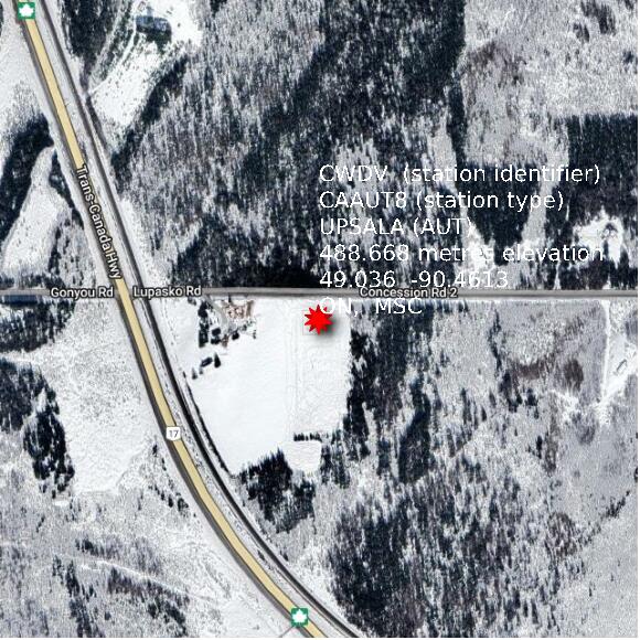 map at zoomlvl 1x1 kilometres for UPSALA (AUT)