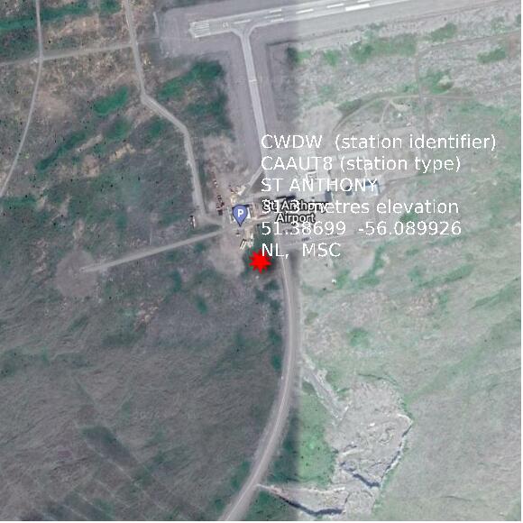 map at zoomlvl 1x1 kilometres for ST ANTHONY