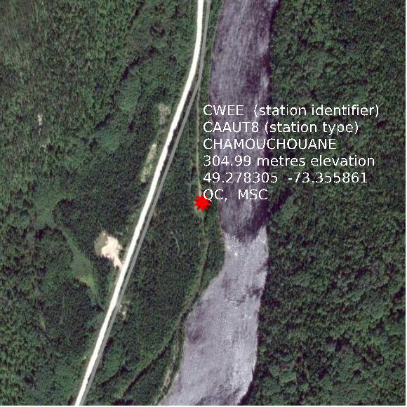 map at zoomlvl 1x1 kilometres for CHAMOUCHOUANE