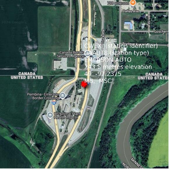 map at zoomlvl 1x1 kilometres for EMERSON AUTO