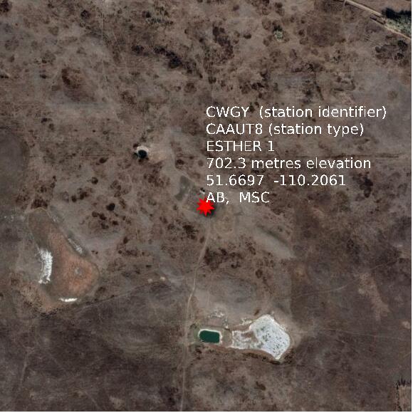map at zoomlvl 1x1 kilometres for ESTHER 1