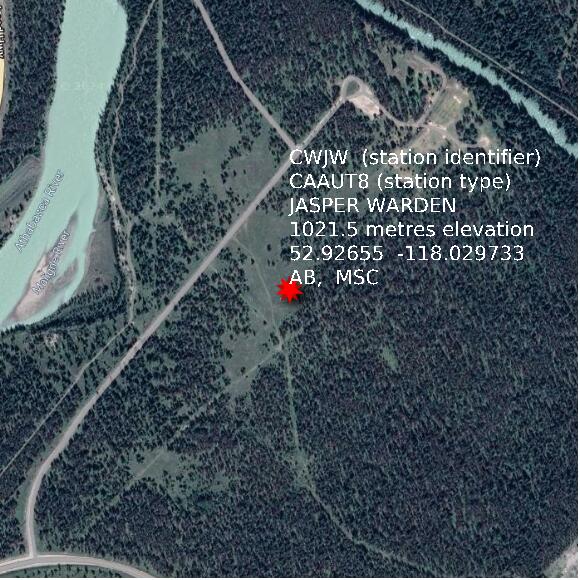 map at zoomlvl 1x1 kilometres for JASPER WARDEN