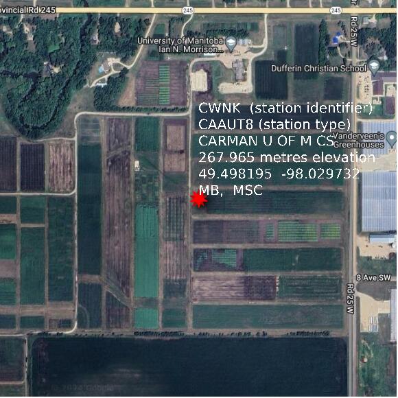 map at zoomlvl 1x1 kilometres for CARMAN U OF M CS