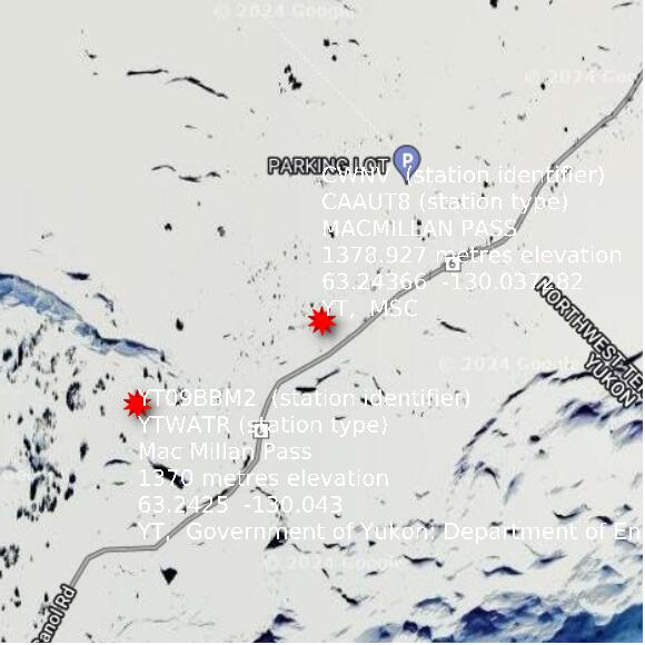 map at zoomlvl 1x1 kilometres for MACMILLAN PASS