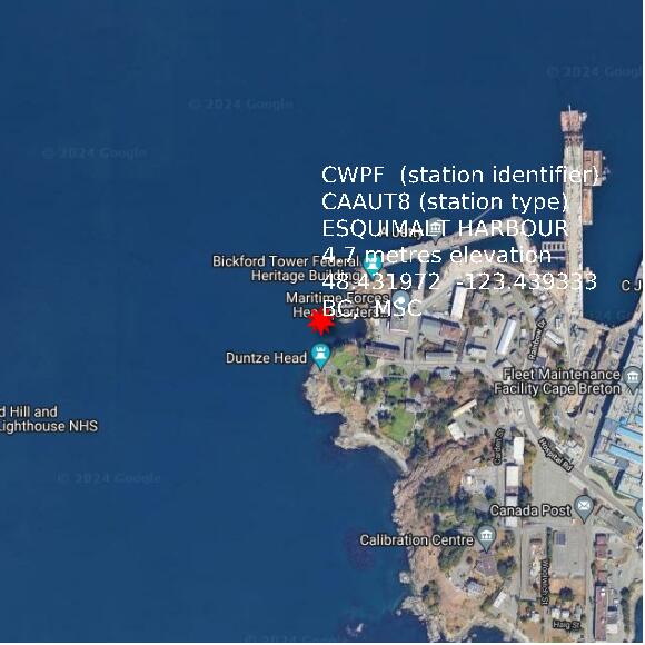 map at zoomlvl 1x1 kilometres for ESQUIMALT HARBOUR
