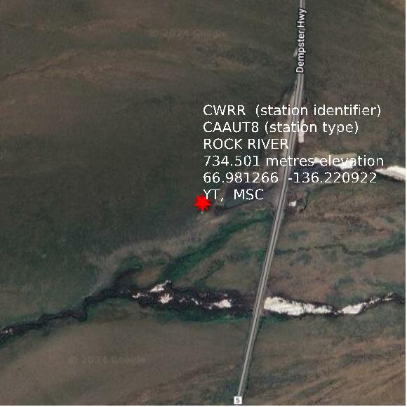 map at zoomlvl 1x1 kilometres for ROCK RIVER