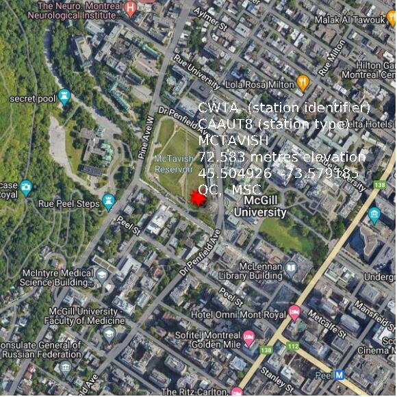 map at zoomlvl 1x1 kilometres for MCTAVISH