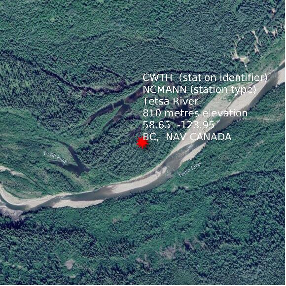 map at zoomlvl 1x1 kilometres for Tetsa River