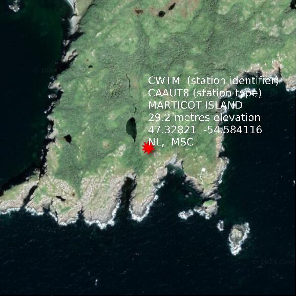 map at zoomlvl 1x1 kilometres for MARTICOT ISLAND