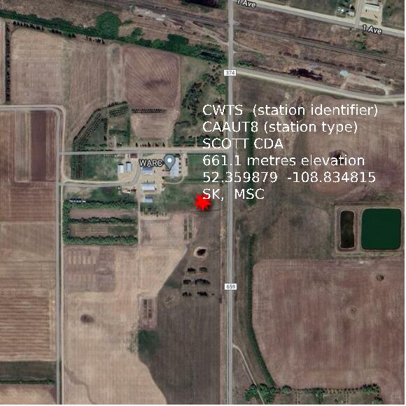 map at zoomlvl 1x1 kilometres for SCOTT CDA