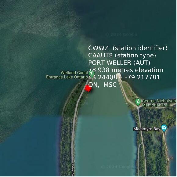 map at zoomlvl 1x1 kilometres for PORT WELLER (AUT)