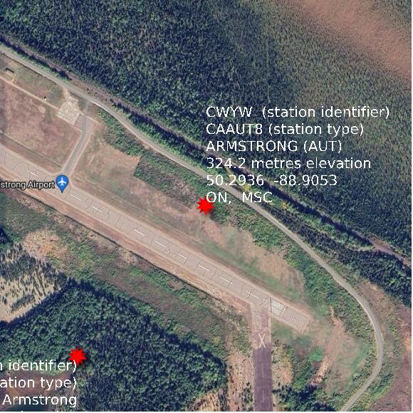 map at zoomlvl 1x1 kilometres for ARMSTRONG (AUT)