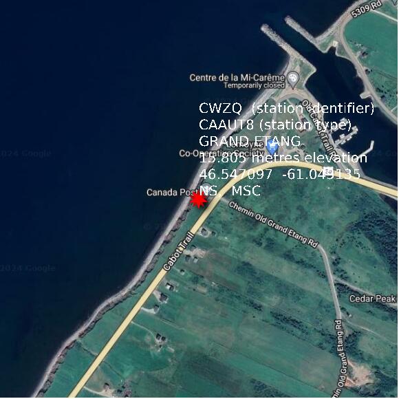 map at zoomlvl 1x1 kilometres for GRAND ETANG