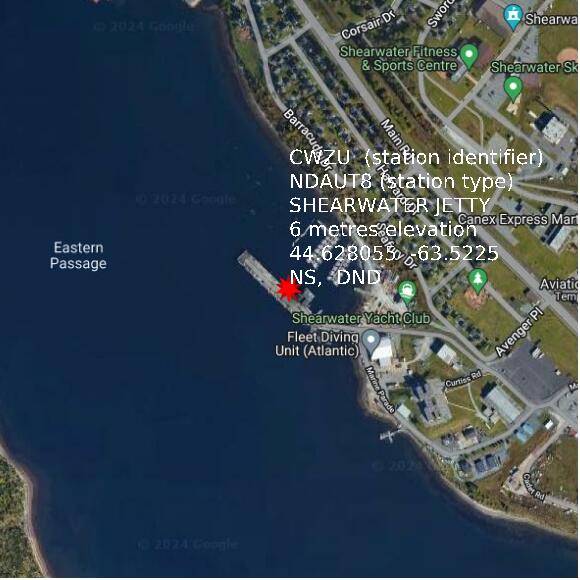 map at zoomlvl 1x1 kilometres for SHEARWATER JETTY