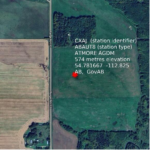 map at zoomlvl 1x1 kilometres for ATMORE AGDM