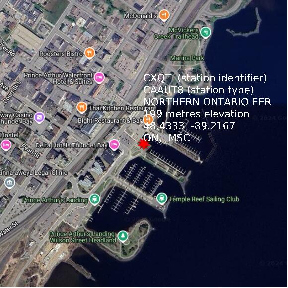 map at zoomlvl 1x1 kilometres for NORTHERN ONTARIO EER