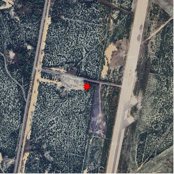 map at zoomlvl 1x1 kilometres for Goose Bay