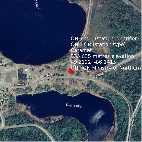 map at zoomlvl 1x1 kilometres for Caramat