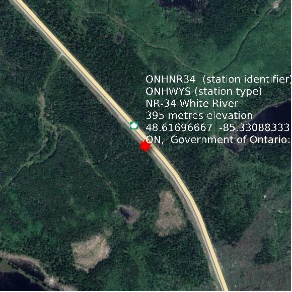 map at zoomlvl 1x1 kilometres for NR-34 White River