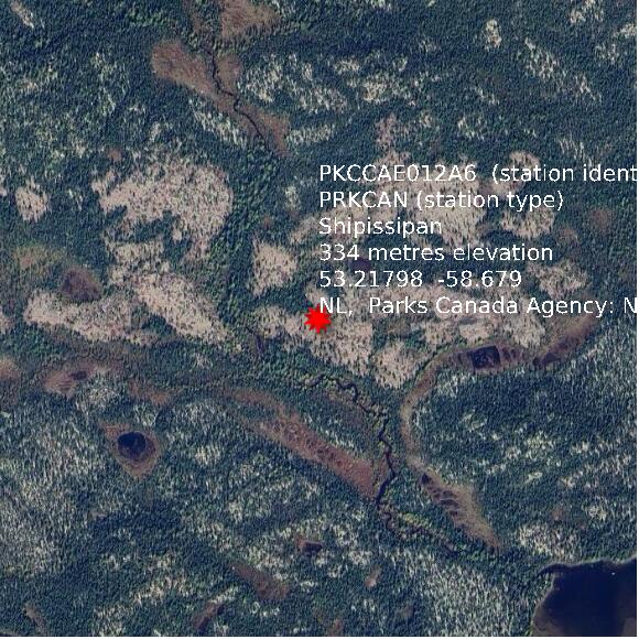 map at zoomlvl 1x1 kilometres for Shipissipan