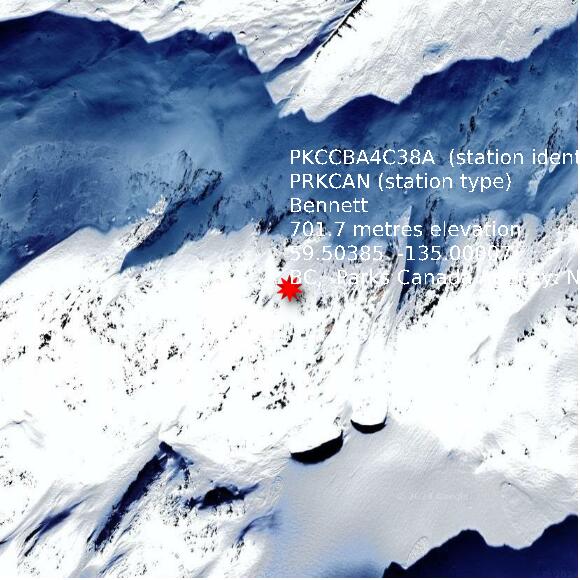 map at zoomlvl 1x1 kilometres for Bennett