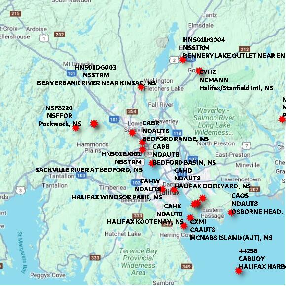 map at zoomlvl 60x60 kilometres for BEDFORD RANGE