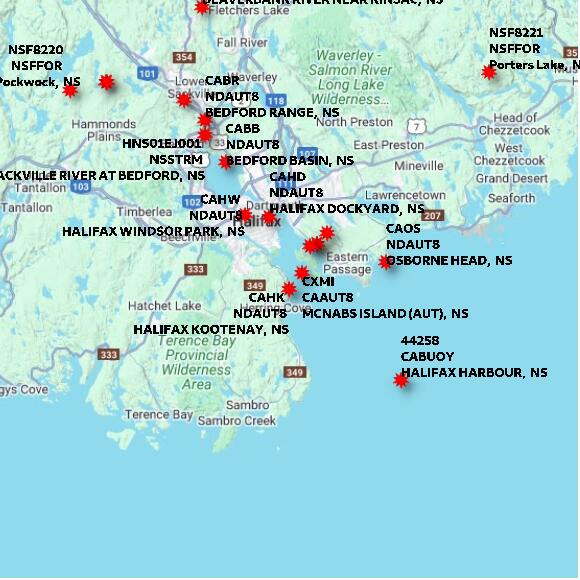 map at zoomlvl 60x60 kilometres for HALIFAX KOOTENAY